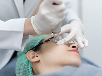 施術を受ける患者