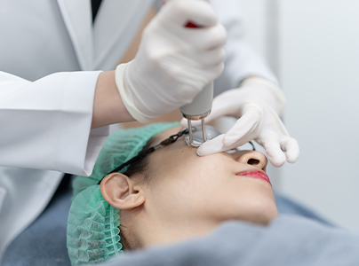 施術を受ける患者