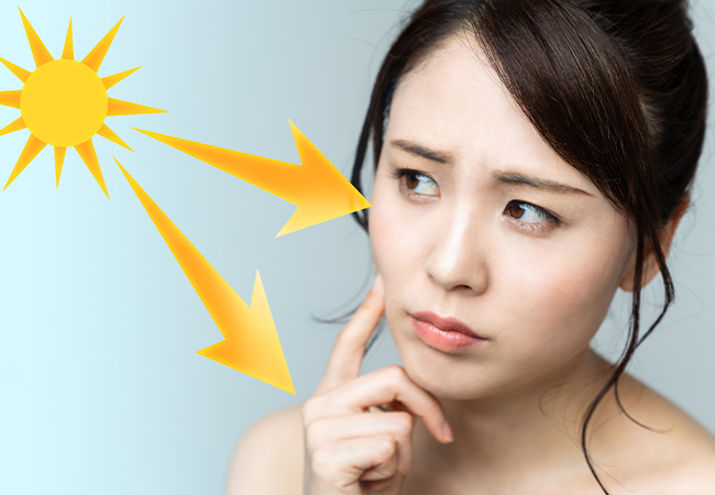 紫外線によるダメージ